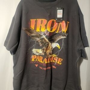 Under Armour Project Rock Iron Paradise Cutoff Sweatshirt Men 3XL 1367037-010